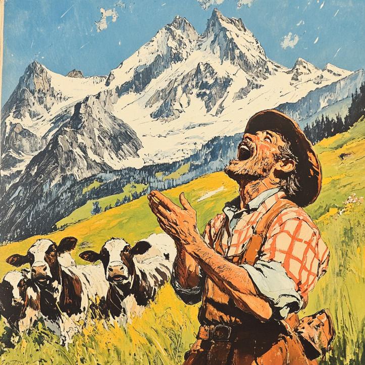 83. The Lazy Alpine Dairyman / Der faule Senn
